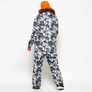 OEM Camo Design <b>Ski</b> <b>Suit</b> Waterproof Snow Jacket and Pants Quick-Dry <b>One</b> <b>Piece</b> Jumpsuit Custom Logo Winter <b>Ski</b> Wear for Men <b>Women</b> - Product Image 4