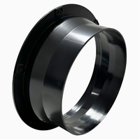 Connecteur à bride angulaire FL150A-X en ABS, joint de bride de conduit en plastique pour système de ventilation HVAC d'air frais