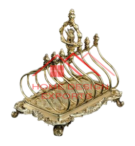 2025 Dernière conception Design classique Nickel Antique fini métal Toast et pain tranche support au prix de gros - Product Image 3