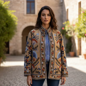 Veste Femme Automne Tricotée Velours Élégante Manches Longues Casual Vêtement Extérieur Solide Texturé Manteau Mode - Product Image 1