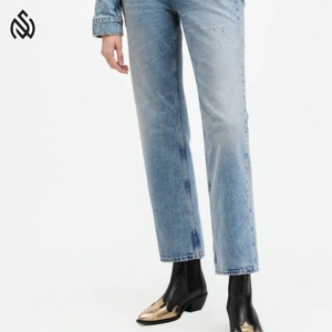 Tendencia de moda Slim Casual Ripped Ropa de mujer Jeans Pantalones Straight Denim Jeans 2025 - Product Image 2