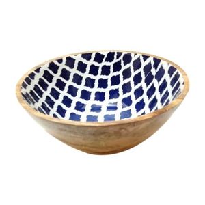 Bol à salade en bois de manguier écologique avec un ensemble d'outils de service pour la maison, l'hôtel et la restauration - Product Image 1