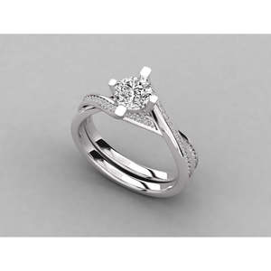 Bague solitaire en or 10 carats avec diamant brillant cultivé en laboratoire - Product Image 2