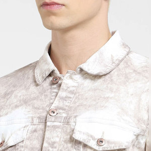 2025 couleur unie tenue décontracté hommes jean veste Streetwear nouvelle mode confortable hommes jean veste - Product Image 4