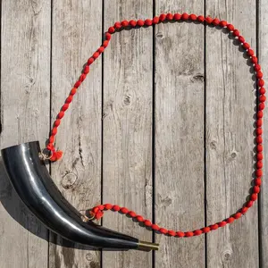 Corne de buffle de style nautique exclusif Viking, corne de trompette personnalisée de style animal, corne à souffler directement polie, artisanat naturel - Product Image 5