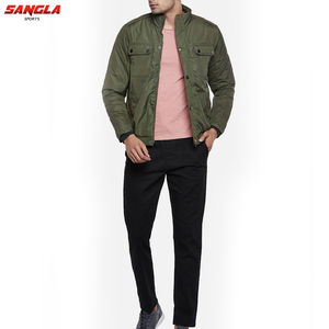 Baja MOQ OEM al por mayor de alta calidad de invierno chaqueta de bombardero en Blanco clásico cómodo chaqueta de bombardero de los hombres - Product Image 5