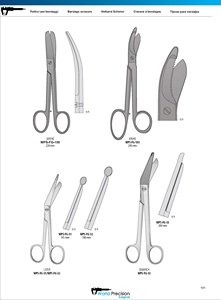 Ciseaux à pansements Lister manuels en acier inoxydable de qualité chirurgicale à lame angulaire pour pansements médicaux - Product Image 4