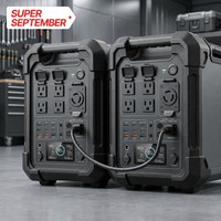 Generador Portátil de Alta Resistencia BP360C de 3600W, Estación de Energía LiFePO4 con Protección IP66 a Prueba de Agua para Obras de Construcción y Emergencias