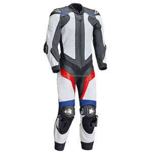 Traje de Motociclismo de Cuero de Diseño Personalizado, Transpirable, Impermeable, de Secado Rápido, para Deportes al Aire Libre - Product Image 4