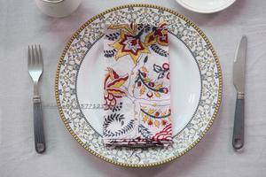 Vente en gros taille personnalisée en coton fait à la main bloc imprimé indien bloc imprime serviettes de table réutilisables jeu d'allumettes pour - Product Image 3