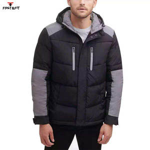 Chaqueta acolchada de estilo callejero Material de lona de alta calidad con cuello levantado Popular en Pakistán - Product Image 4