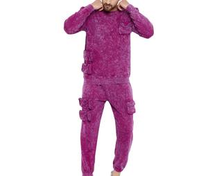 Survêtement pour homme à prix ajustable, délavé à l'acide, anti-rides, de haute qualité, respirant, léger, entièrement personnalisé, délavé à l'acide - Product Image 1