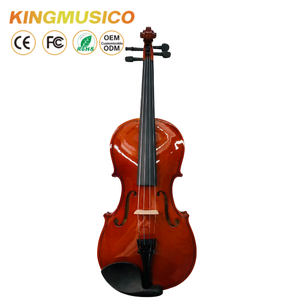 Violín Eléctrico Estándar Hecho a Mano para Estudiantes con Tapa de Arce Sólido y Salida de Altavoz - Product Image 1