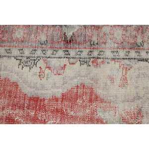 พรมวินเทจขนาด 1.6x3.2 ฟุต พรมตุรกีขนาดเล็ก พรมขนสัตว์สีแดงไล่เฉด - Product Image 5