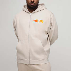 Fabricant de vêtements streetwear OEM/ODM, sweats à capuche classiques à fermeture éclair pour hommes, logo personnalisé, couleur, tailles et design, sweat à capuche à fermeture éclair - Product Image 4