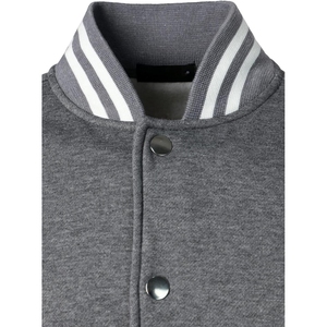 Nuevo diseño 2025, las mejores chaquetas universitarias Vintage blancas para hombres, chaqueta Versity de invierno de cuero con bordado liso personalizado - Product Image 4