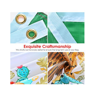 批发定制90x150cm厘米涤纶丝网印刷墨西哥墨西哥国旗3x5英尺墨西哥 - Product Image 5