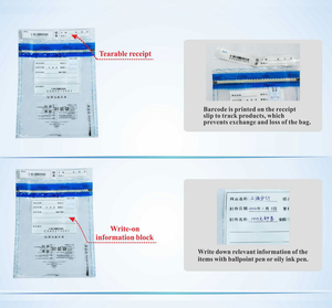 Tùy chỉnh dây đeo tiền tệ ngân hàng tiền gửi túi tiền mặt đăng ký ngân hàng Pouch Làm xáo trộn hiển nhiên Băng tiền mặt nhựa bằng chứng an ninh Túi - Product Image 4