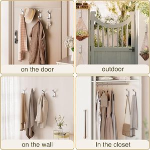 Handmade Aesthetic Aluminium Wall-Mounted <b>Coat</b> Hanger Attractive <b>Hooks</b> <b>Rails</b> Conveniently Hangs Clothing Baseball Caps Towels - Product Image 3