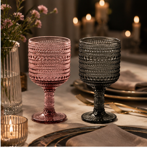 Ensemble de 6 verres à vin modernes Excelsa, verre Aurora 30 cl, multicolore, soufflé à la main - Product Image 4