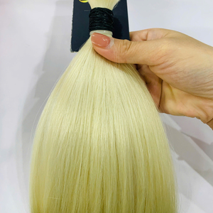 Extensiones de Cabello Humano Virgen RUSA, Cabello Vietnamita Rubio a Granel, Doble Trama a Máquina, Puntas Completas, Punta en I, 100g, 10-34 Pulgadas, Todos los Colores - Product Image 5