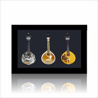 Cadre de boîte d'ombre 3 guitare Design portugais taille moyenne pour décoration murale décoration de la maison