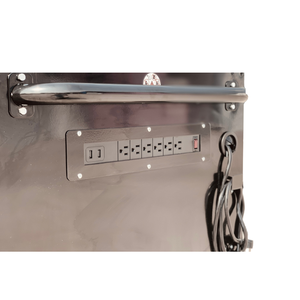 Armario de 132 cm en negro, rotor rotativo EAM olyester - Product Image 3