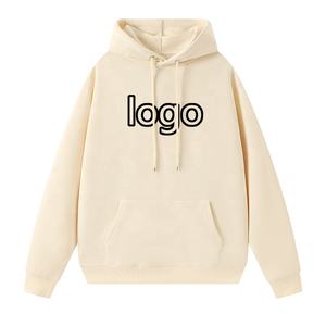 Serigrafía Hombres Sudaderas con capucha Bulk Plain Pullover Sudadera con capucha de algodón de gran tamaño Gimnasio Entrenamiento Ropa informal Moda al por mayor - Product Image 2