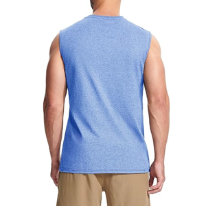 เสื้อกล้ามฟิตเนสออกกำลังกายในยิมเสื้อผ้าแขนกุดคอกลมสำหรับวิ่งของผู้ชายและผู้หญิง - Product Image 2