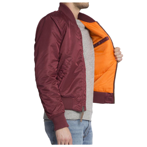 Chaqueta de bombardero de invierno para hombre con logotipo personalizado al por mayor, ropa informal de calle para exteriores con cuello levantado, ropa de moda J - Product Image 6