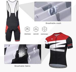 Uniforme de Ciclismo de alta calidad para hombre, ropa deportiva de poliéster, Jersey para bicicleta con pantalones cortos, conjuntos de ciclismo al por mayor, fabricante - Product Image 2