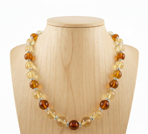 Collar de Piedras Naturales Anudadas a Mano de 18 Pulgadas de Rudra Gems, Plata 925, Chapado en Oro de 14K, Diseño Geométrico, Moderno y Elegante, Ideal para Regalo - Product Image 4