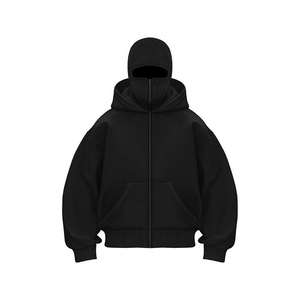 Dernier modèle 2026, sweat à capuche balaclava zippé avec logo personnalisé, streetwear pour homme de haute qualité, veste à capuche pour l'extérieur, hiver - Product Image 6
