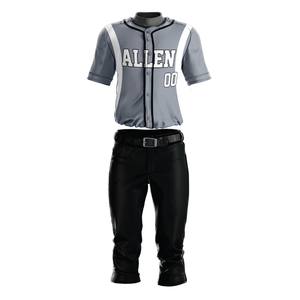 Vente en gros OEM ODM Services personnalisés Maillots de baseball vierges avec impression numérique de haute qualité Uniformes de softball Sportswear Ensembles pour hommes 100% - Product Image 4