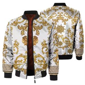 Nouvelle veste bomber tendance pour homme, impression par sublimation, satin de soie polyester respirant, avec deux poches - Product Image 1