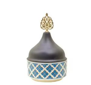 Juego de Dos Tazones de Dátiles Árabes de Primera Calidad con Tapa y Base, Estilo Medio Oriente, para Servir en la Cocina, Tazones para Chocolate y Dátiles - Product Image 3