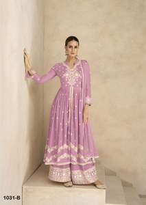 ชุดชาราราผ้าเรยอนคอตตอนเนื้อดี งานปักลายนูน ดีไซน์หรูหรา สำหรับงานปาร์ตี้และเทศกาลของผู้หญิง แบรนด์ Fab Zone Gujarati - Product Image 4