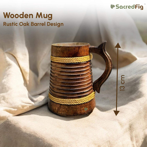 Mug en bois moderne fait main - Couleur personnalisable, portable et en stock pour la maison, le bureau et les restaurants - Product Image 4