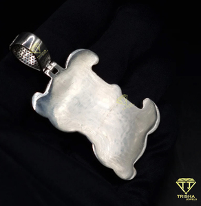 Pendentif en forme de lettre en couches VVS Lab personnalisé Pendentif épais glacé Lettre de l'alphabet personnalisée en argent sterling 925 - Product Image 5