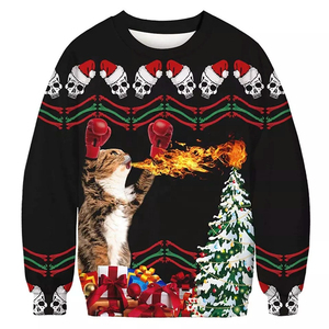 Sublimación personalizada hecha en fábrica, sudadera a todo color, calidad de impresión en relieve 3D, servicio OEM, suministro de invierno ODM bordado - Product Image 3