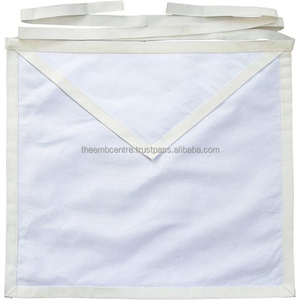 Tablier d'apprenti durable en cuir blanc, ceinture d'uniforme de Franc-maçon de première qualité, qualité supérieure, vente en gros - Product Image 6