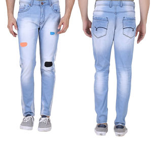 Denim droit respirant avec logo personnalisé pour hommes Vente en gros Vêtements de rue pas cher de haute qualité 100% coton couleurs différentes pour l'automne - Product Image 6