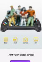 Konsol Game TV portabel 7 inci, untuk konsol Game PSP 16G Joystick ganda Retro Arcade, konsol Video Game Retro genggam ganda