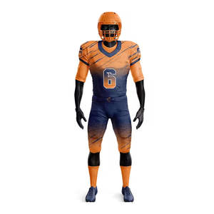 Uniforme de football américain de qualité supérieure en gros 2026, vêtements de sport d'équipe personnalisés, imprimés, 100% polyester, manches courtes - Product Image 2