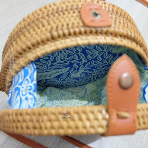 Vintage Eco-friendly Ladies Women <b>Summer</b> ZIP Closure Flowers Embroidery Water Hyacinth Seagrass <b>Straw</b> Handmade Handicraft <b>Bags</b> - Product Image 2