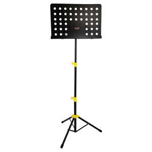 Soporte de Música de 5 Niveles Ajustable para Escritorio con Soporte para Micrófono, Soporte Portátil para Partituras, Soporte Metálico para Libros - Product Image 1