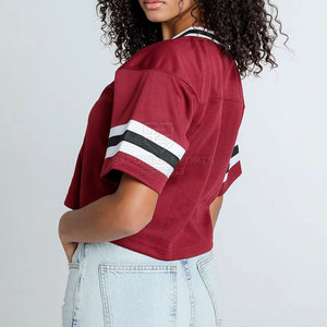 Top Corto de Fútbol Americano para Mujer, Nuevo Estilo, con Logotipo Personalizado, Transpirable, para Venta en Línea - Product Image 2