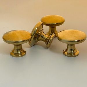 Solid build brass knobs for kitchen drawers reliable grip furniture <b>hardware</b> longterm usage solution choice - Product Image 3