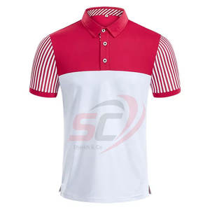 2023 100% Polyester Sublimation Casual pour Polo T Shirt Vêtements de sport respirants avec tissu tricoté à motif solide - Product Image 4