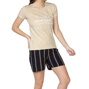 Conjuntos Cortos para Mujer, Moda Casual, Mezcla de Algodón Suave, Ropa Cómoda para el Verano, Conjunto Informal Relajado - Product Image 5